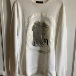 Givenchy Madonna satin and cotton Fleece Sweatshirt SS13 - Oversized Small